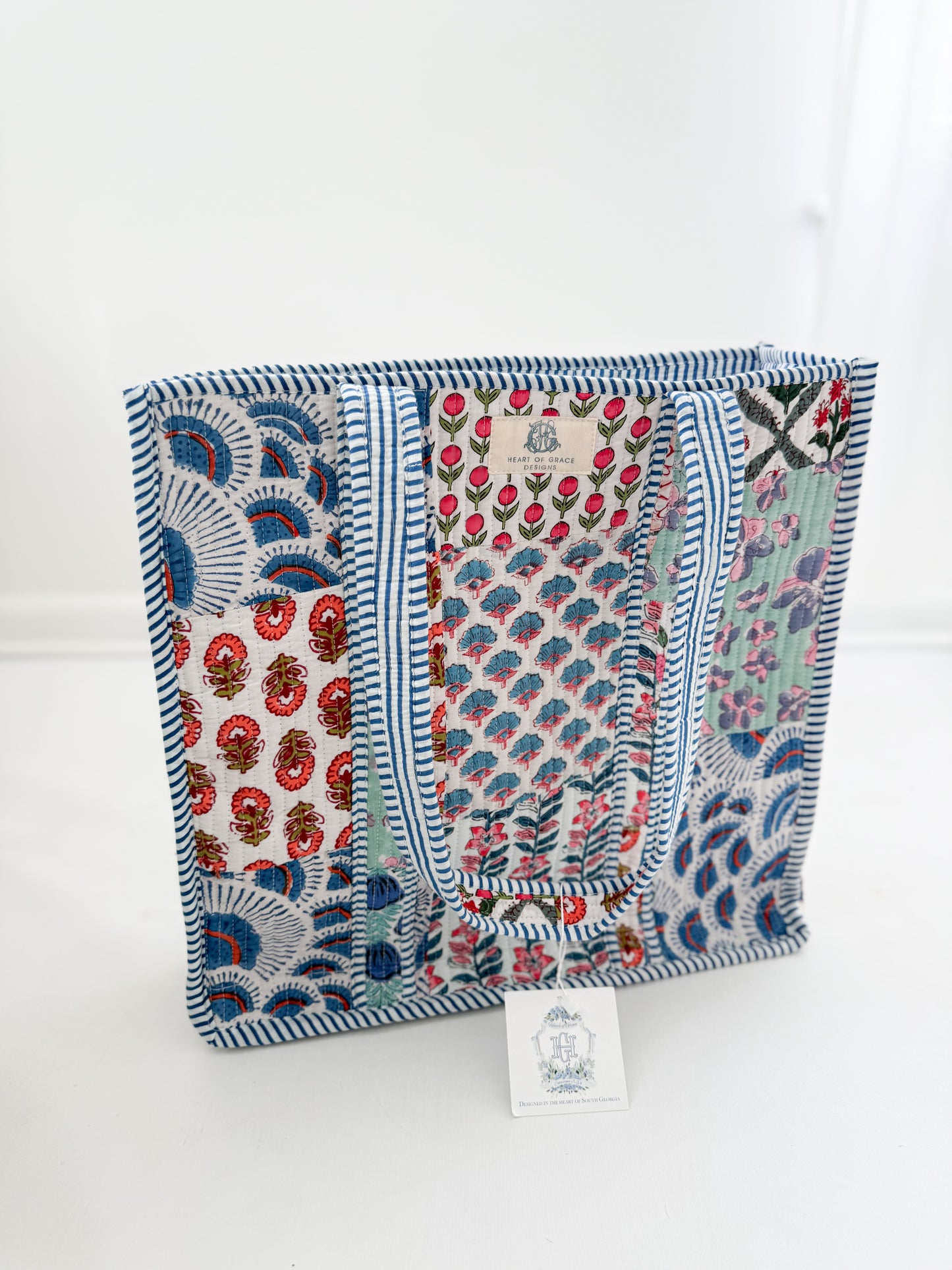 Wildflower Patch | Regular Quilted Tote Bag