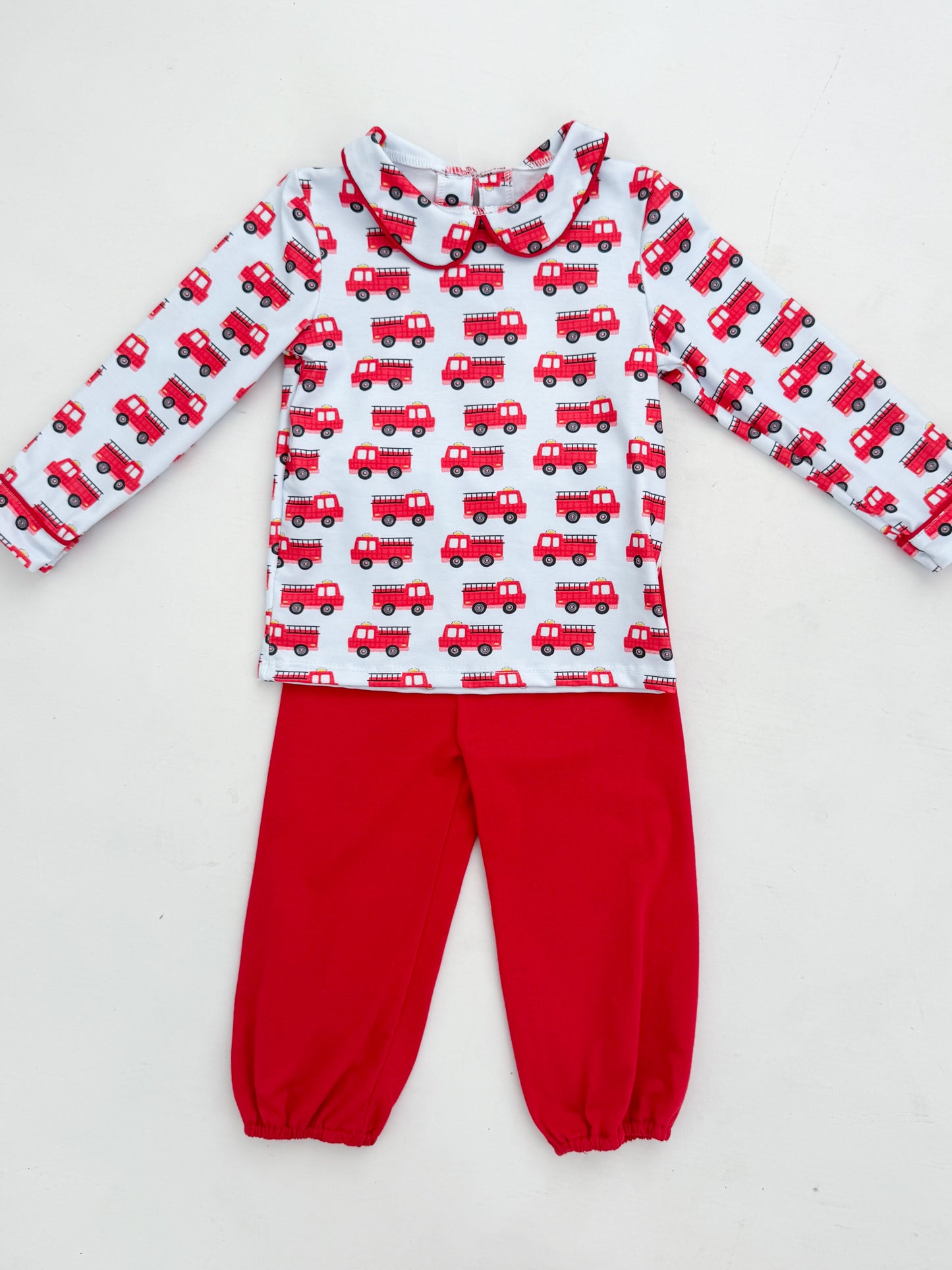 Tucker's Firetruck Pant Set