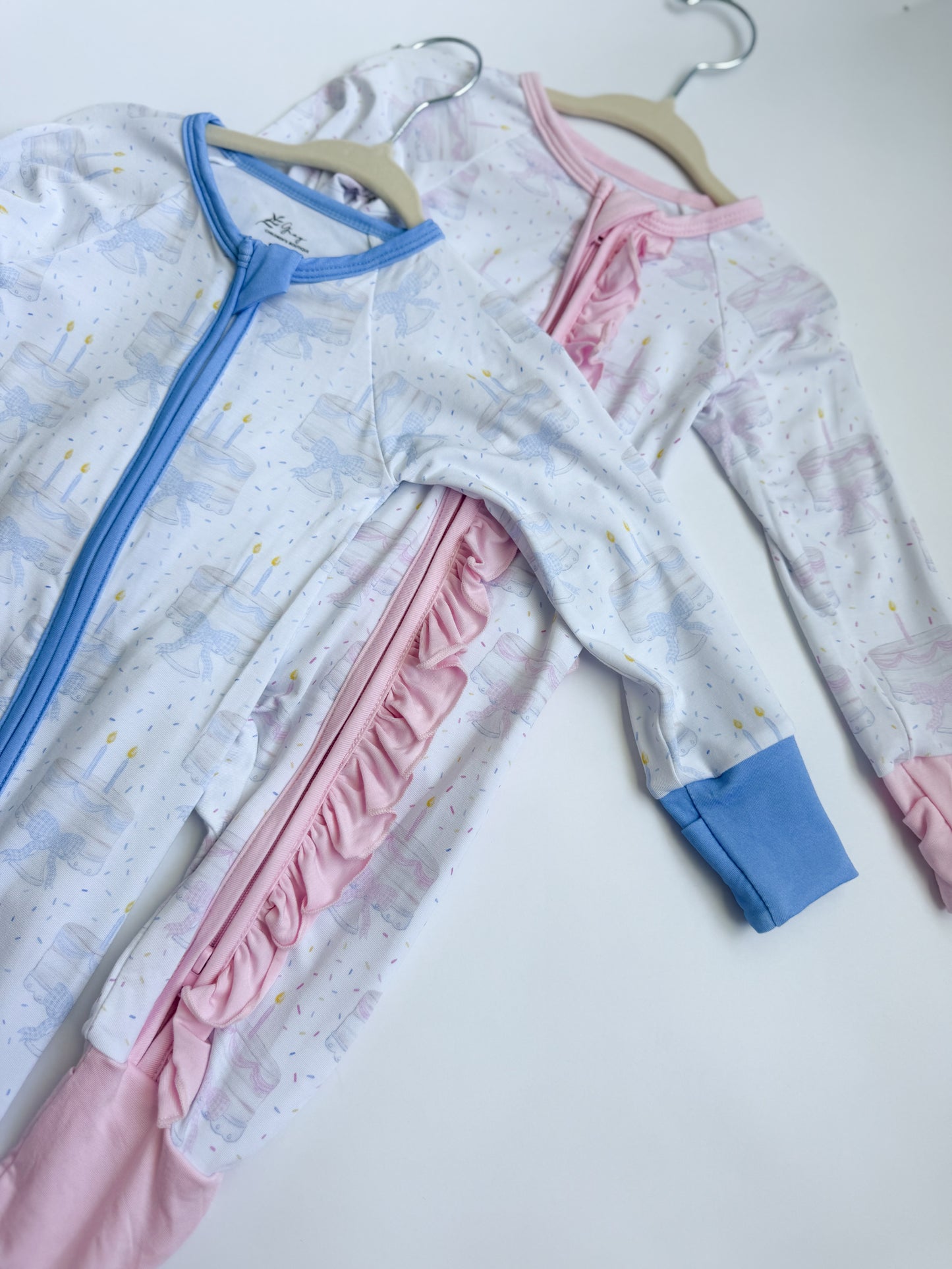 Happy Birthday Bamboo Romper - Blue