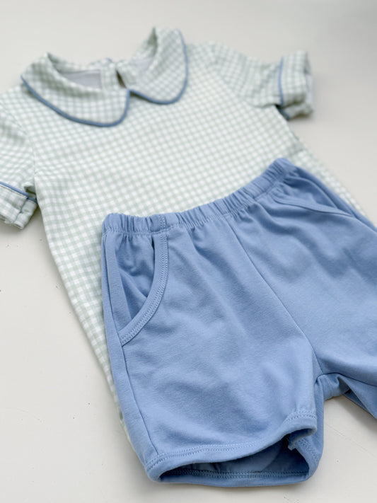 Thomas Gingham Short Set