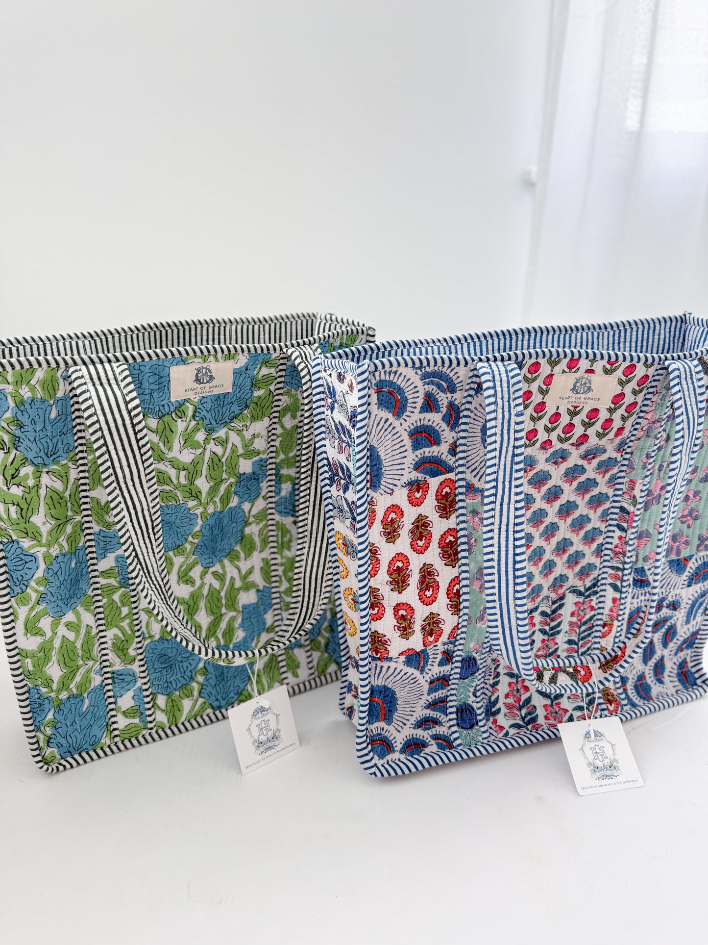 Wildflower Patch | Regular Quilted Tote Bag