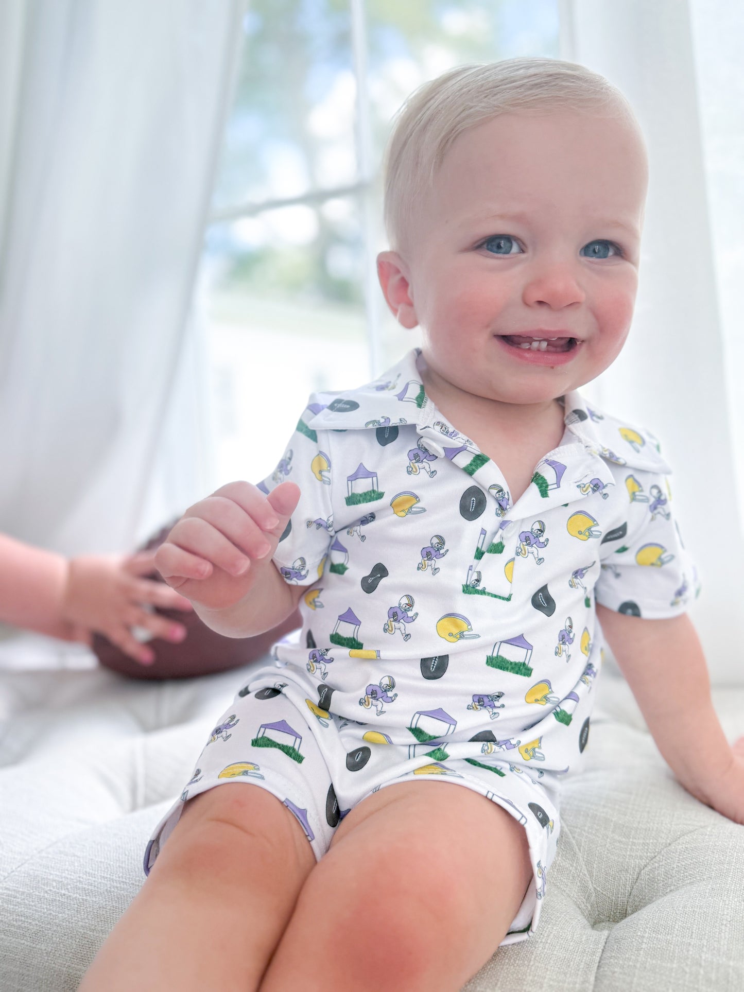 Tiger Gameday Polo Romper