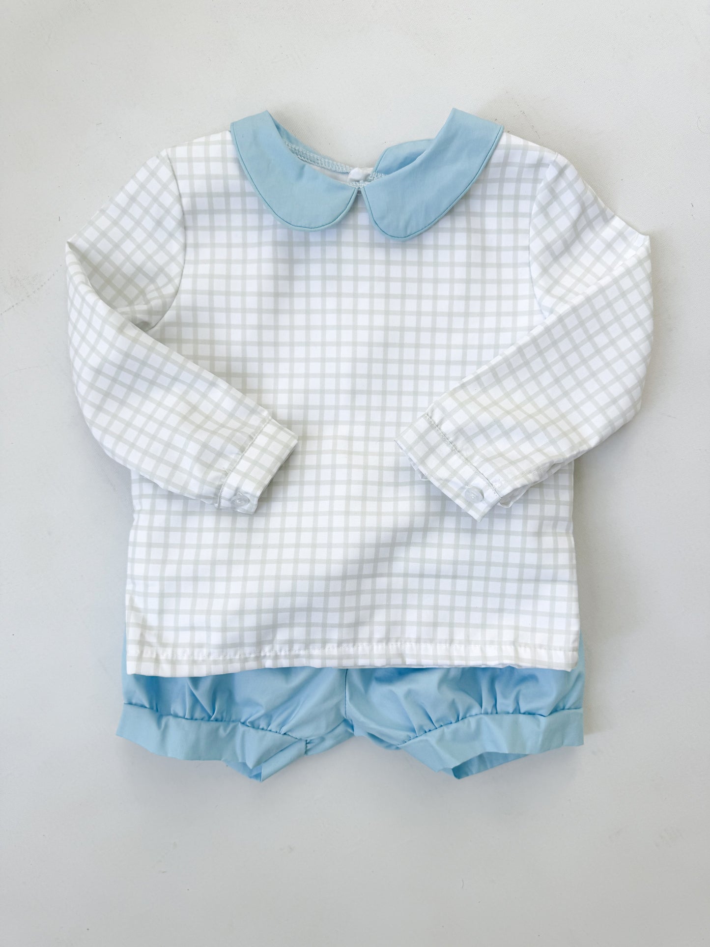Abram Plaid Bloomer Short Set