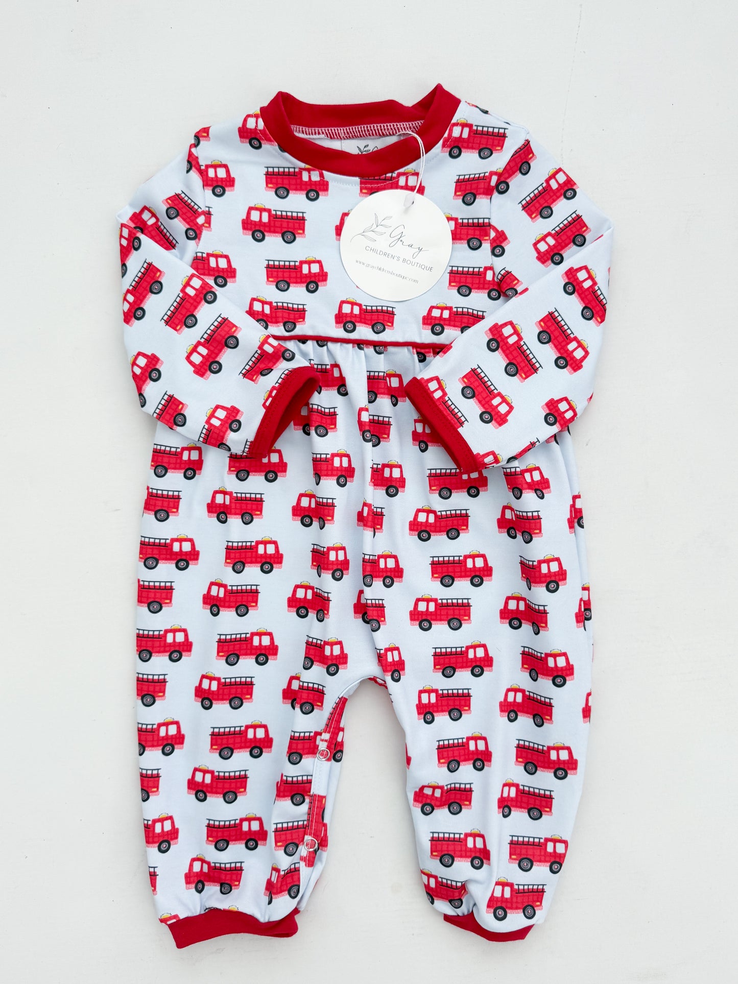 Tucker's Firetruck Romper