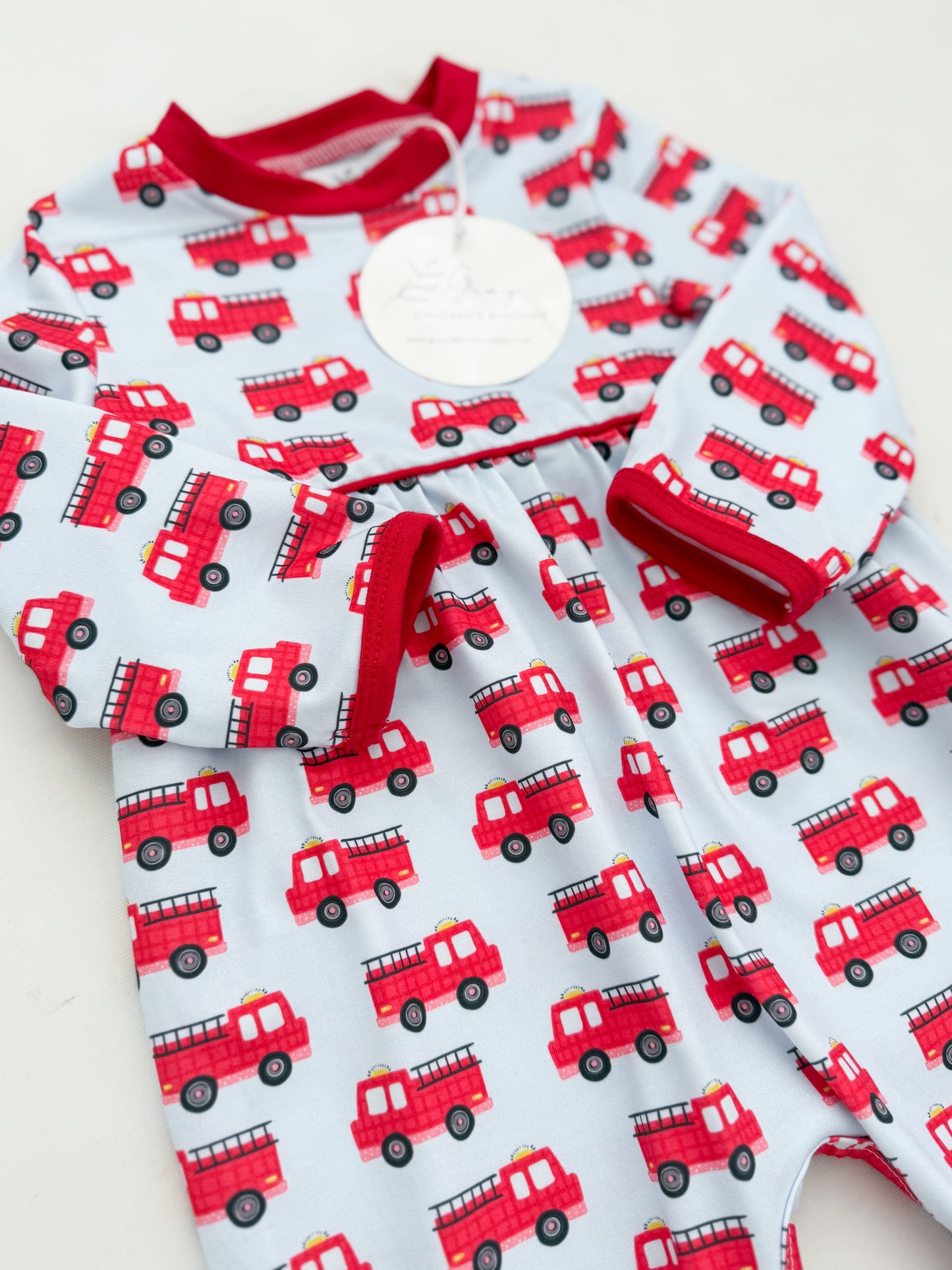 Tucker's Firetruck Romper