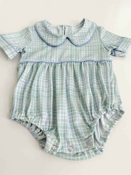 Lincoln Plaid Boys Bubble