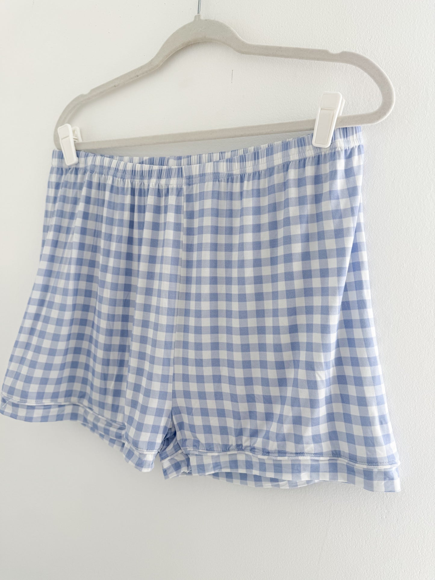 Sky Gingham Mom Bamboo Set