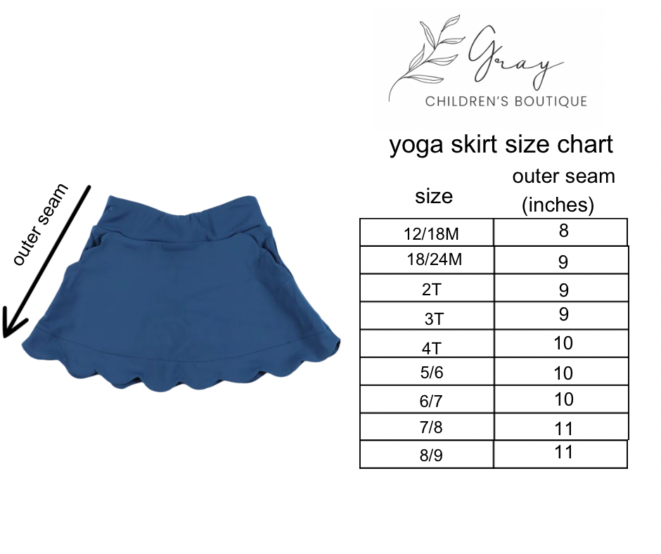 Scallop Yoga Skort