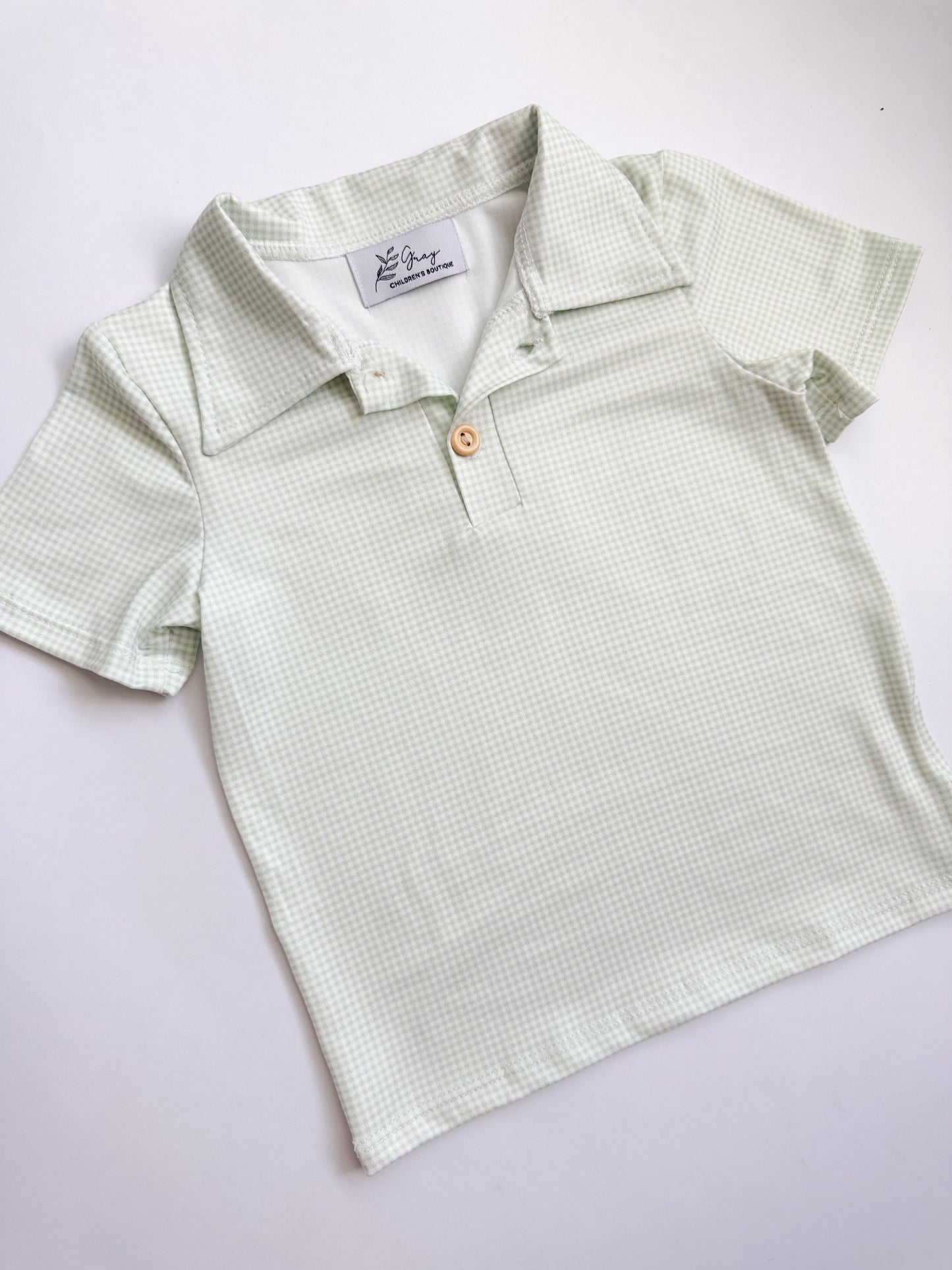 Spring Gingham Polo