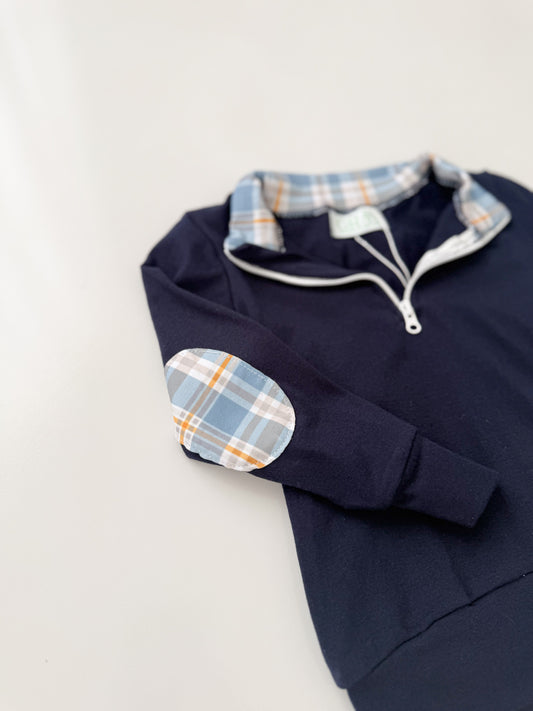 Reese Plaid Quarter Zip