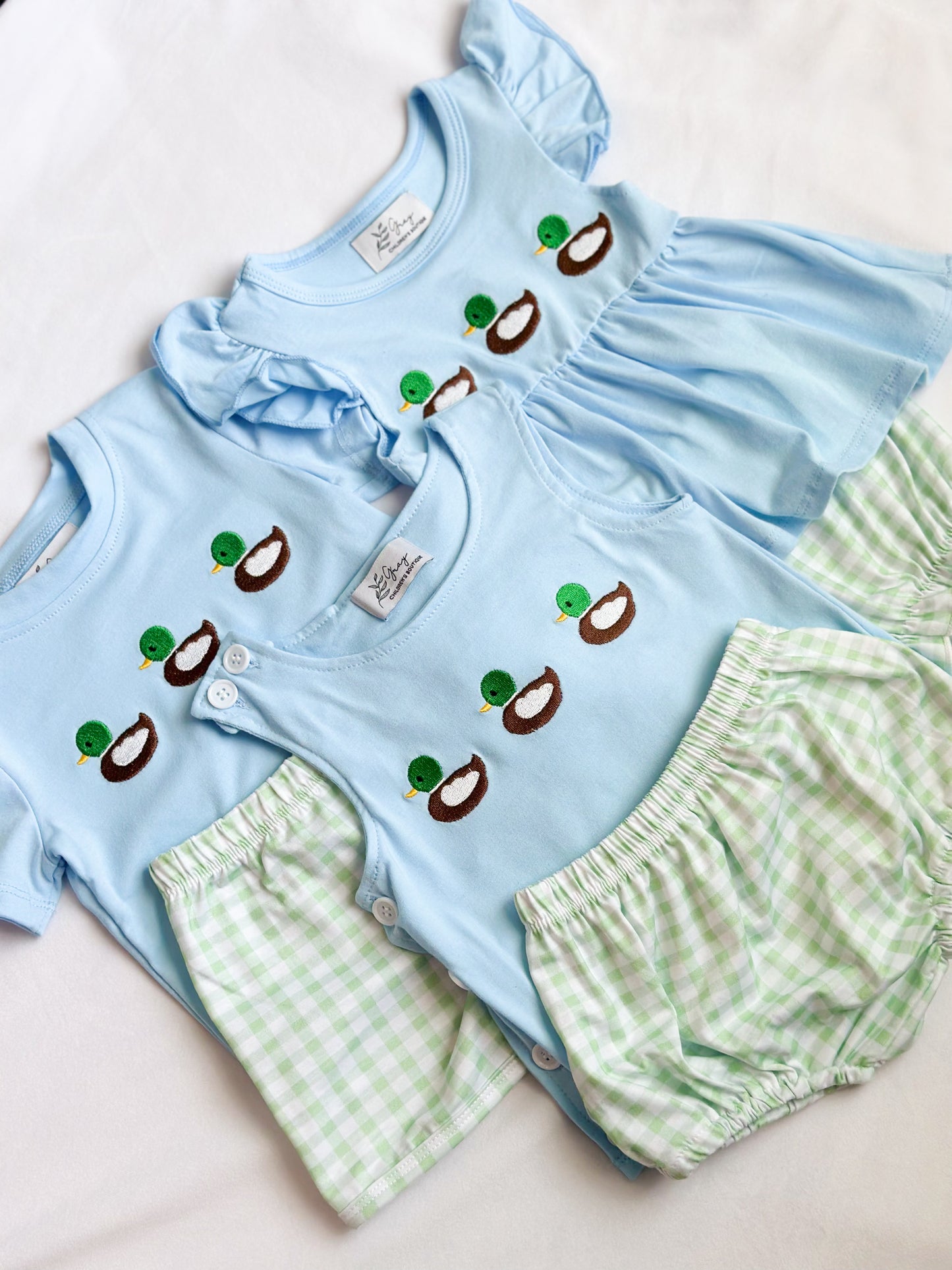 Duck Trio Girls Short Set