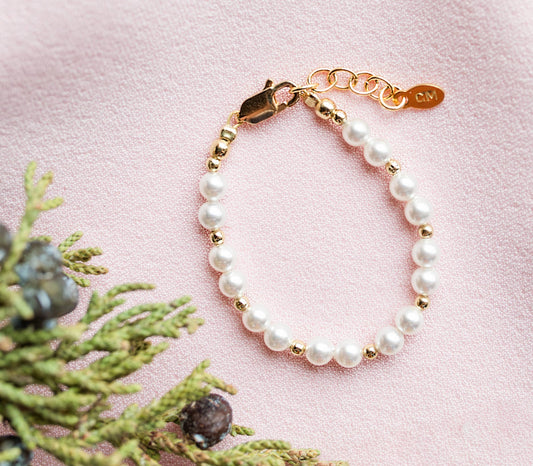 Brynn 14K Gold-Plated Pearl Bracelet