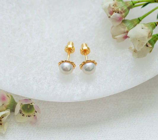 Meredith 14K Gold-Plated Pearl Earrings