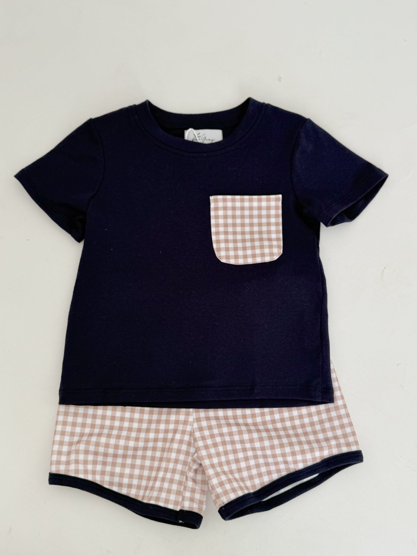 Charlie Gingham Short Set