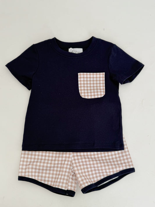 Charlie Gingham Short Set
