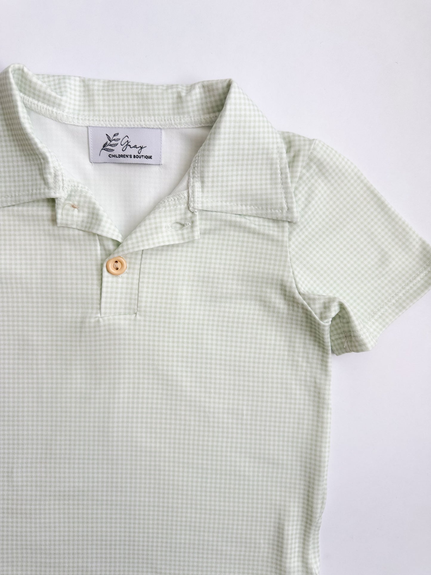 Spring Gingham Polo