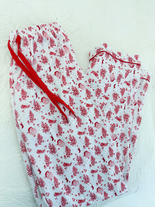 Santa Toile Adult Pants