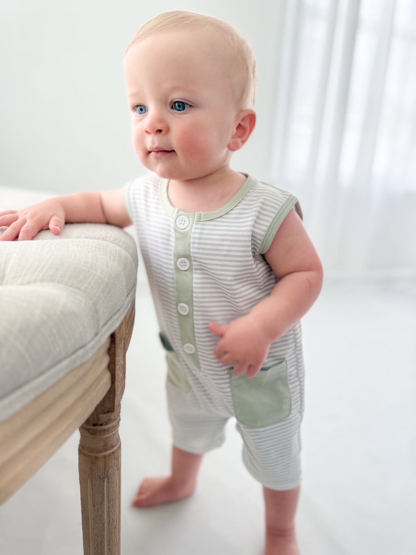 Oliver Striped Romper