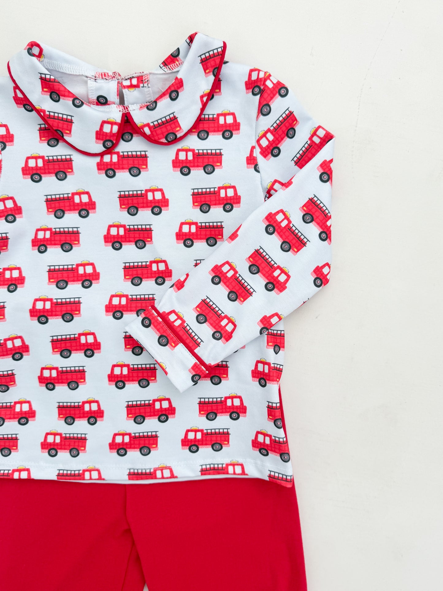 Tucker's Firetruck Pant Set