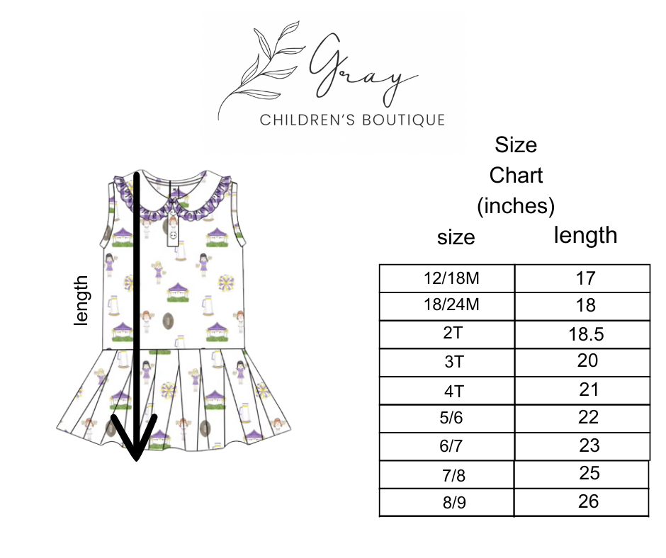 Tiger Gameday Polo Dress