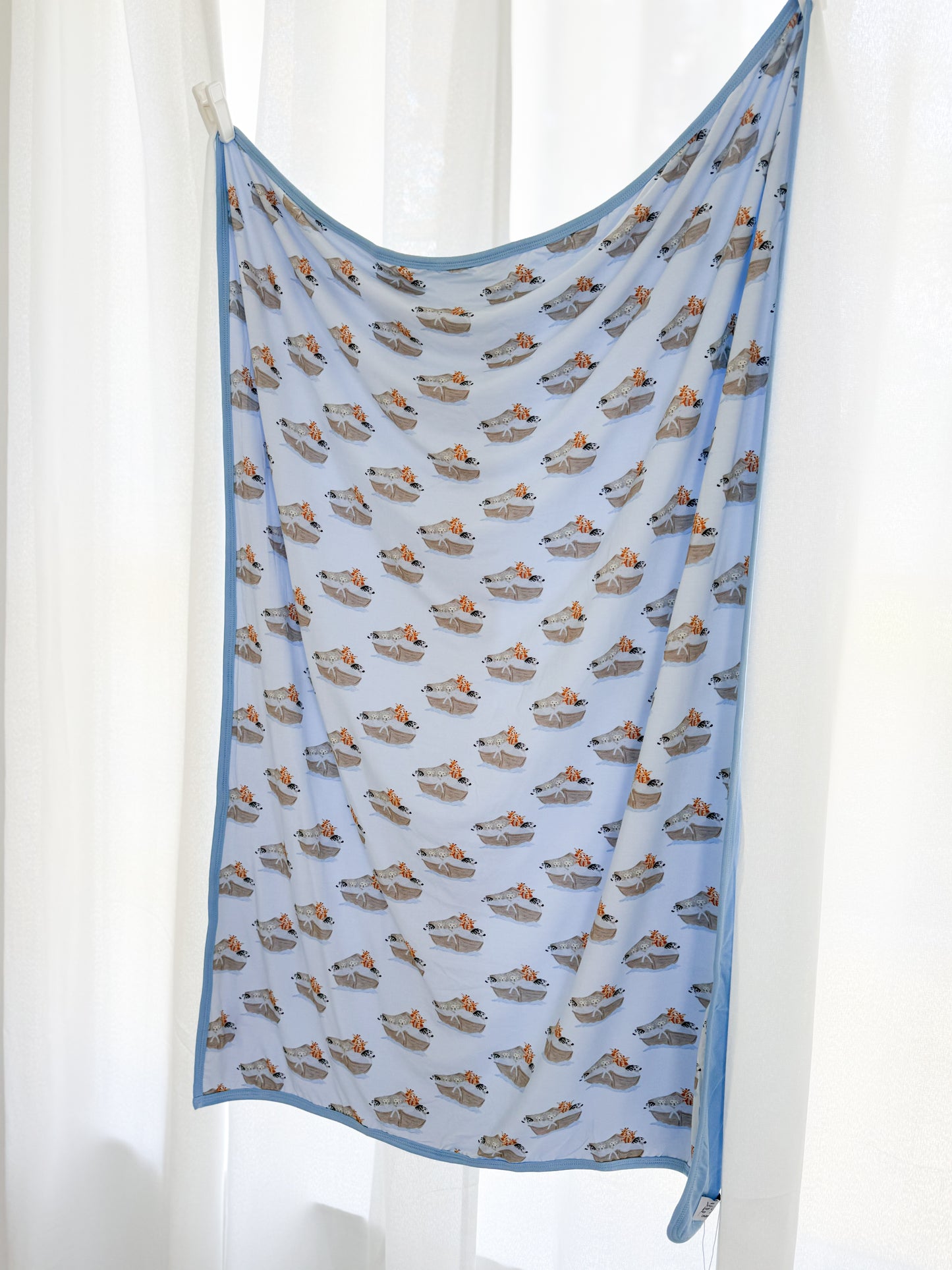 Noah's Ark Bamboo Buggy Blanket