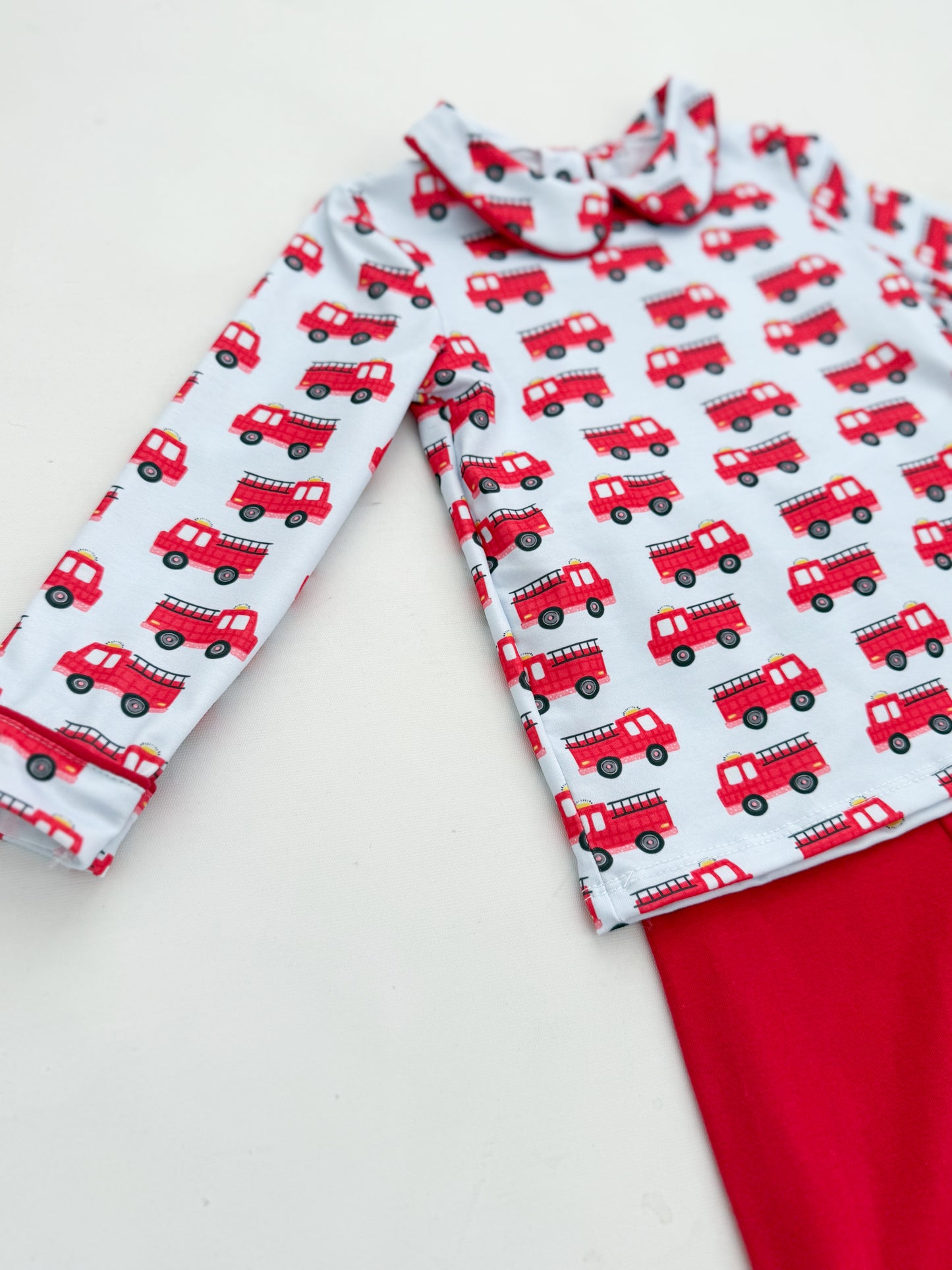 Tucker's Firetruck Pant Set