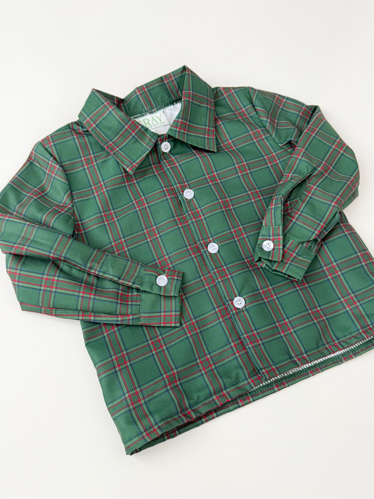 Paxton Christmas Plaid Button Down
