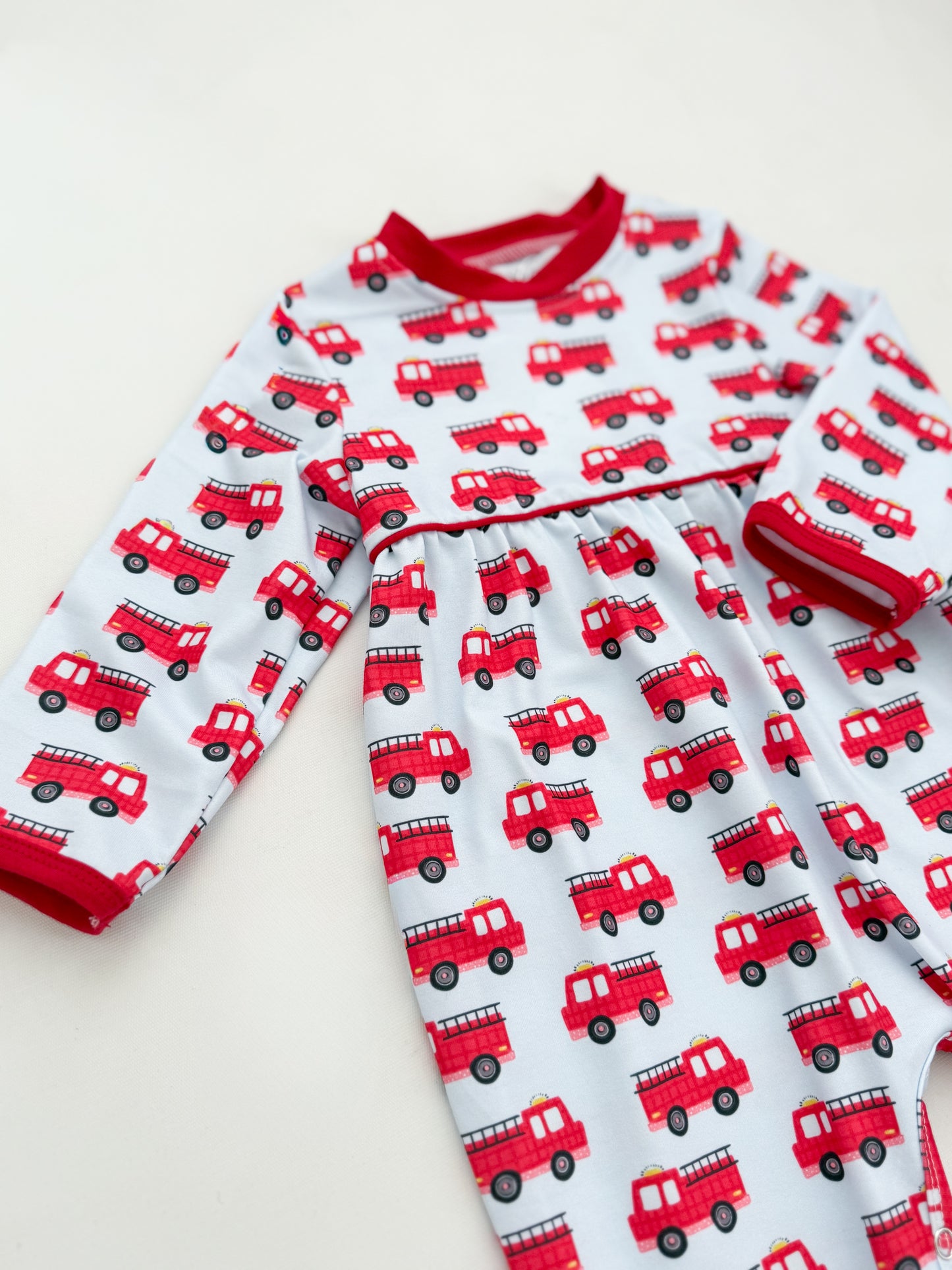 Tucker's Firetruck Romper