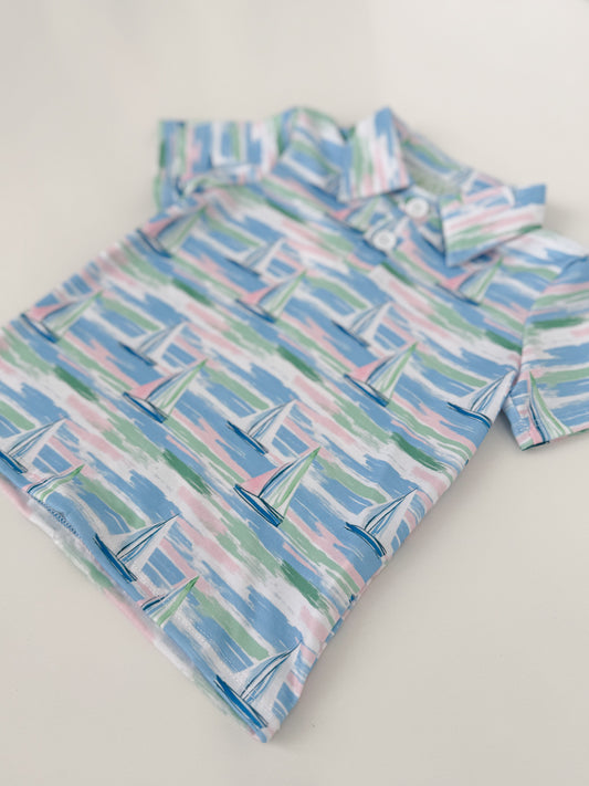 Sail Away Boys Polo