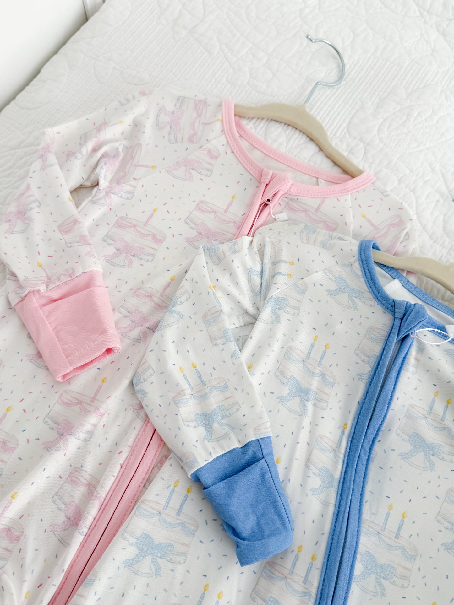 Happy Birthday Bamboo Romper - Pink