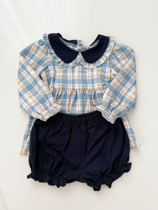 Reese Plaid Bloomer Short Set