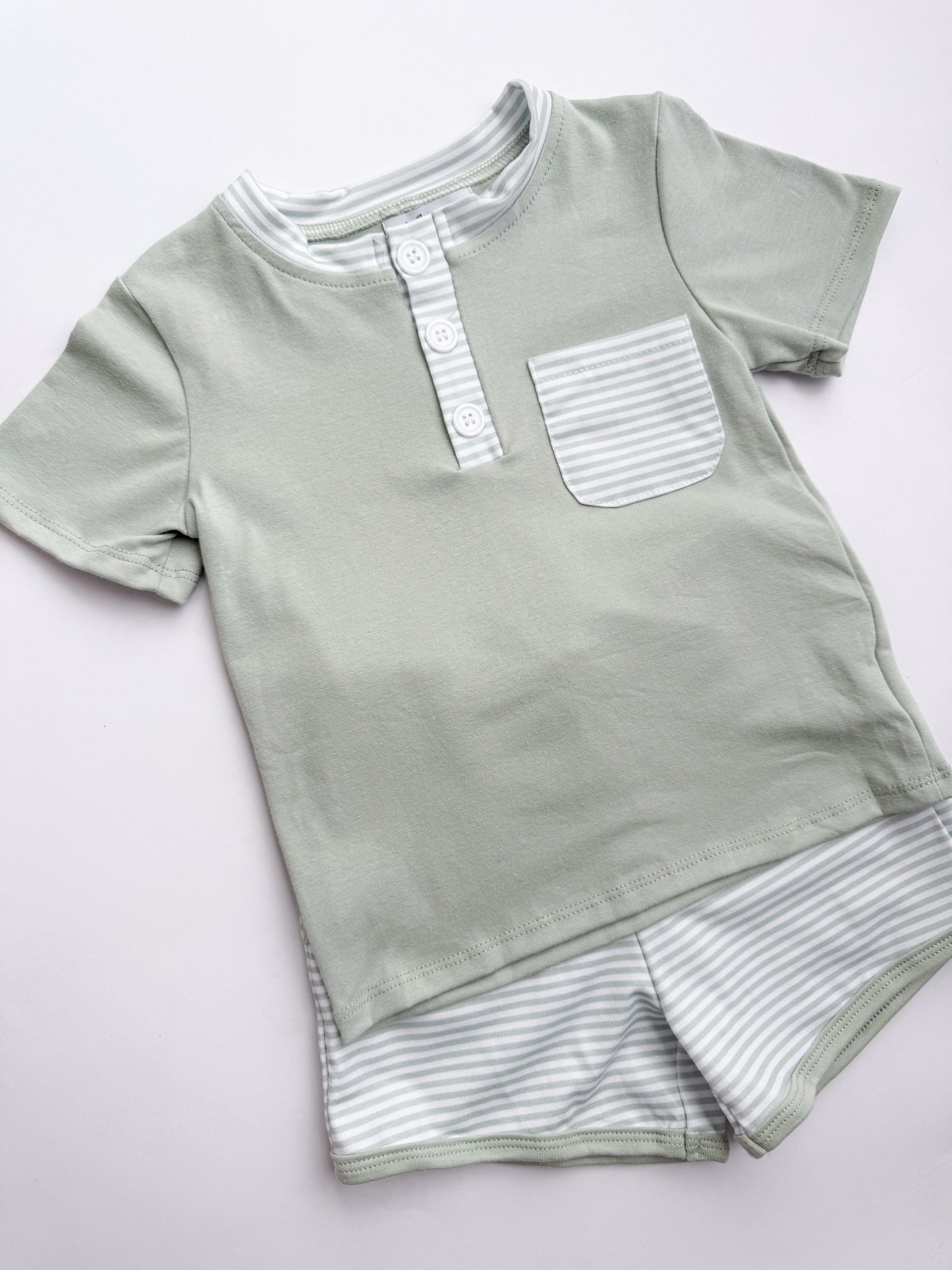 Oliver Striped Short Set
