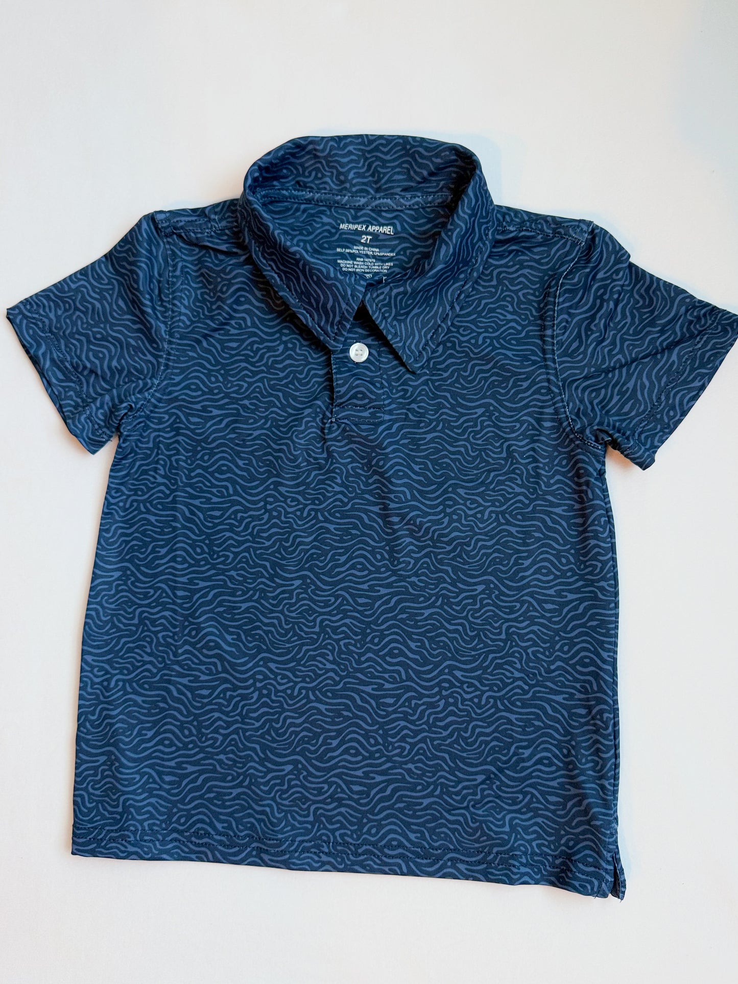 Navy Waves Polo