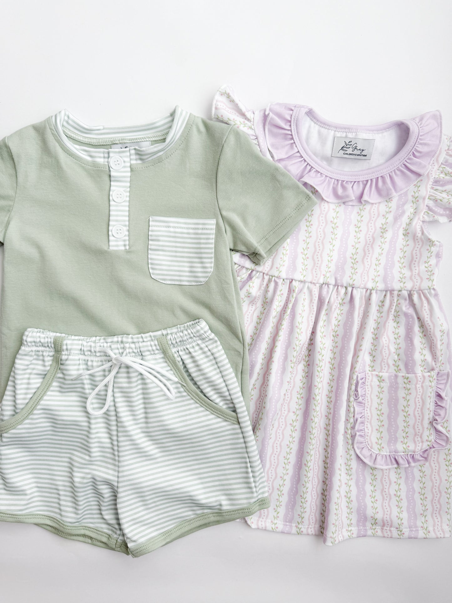 Oliver Striped Short Set