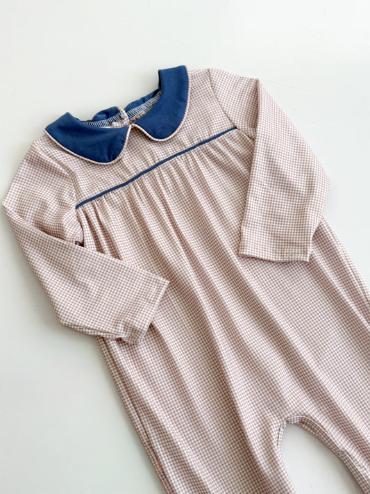 Tommy Gingham Long Romper