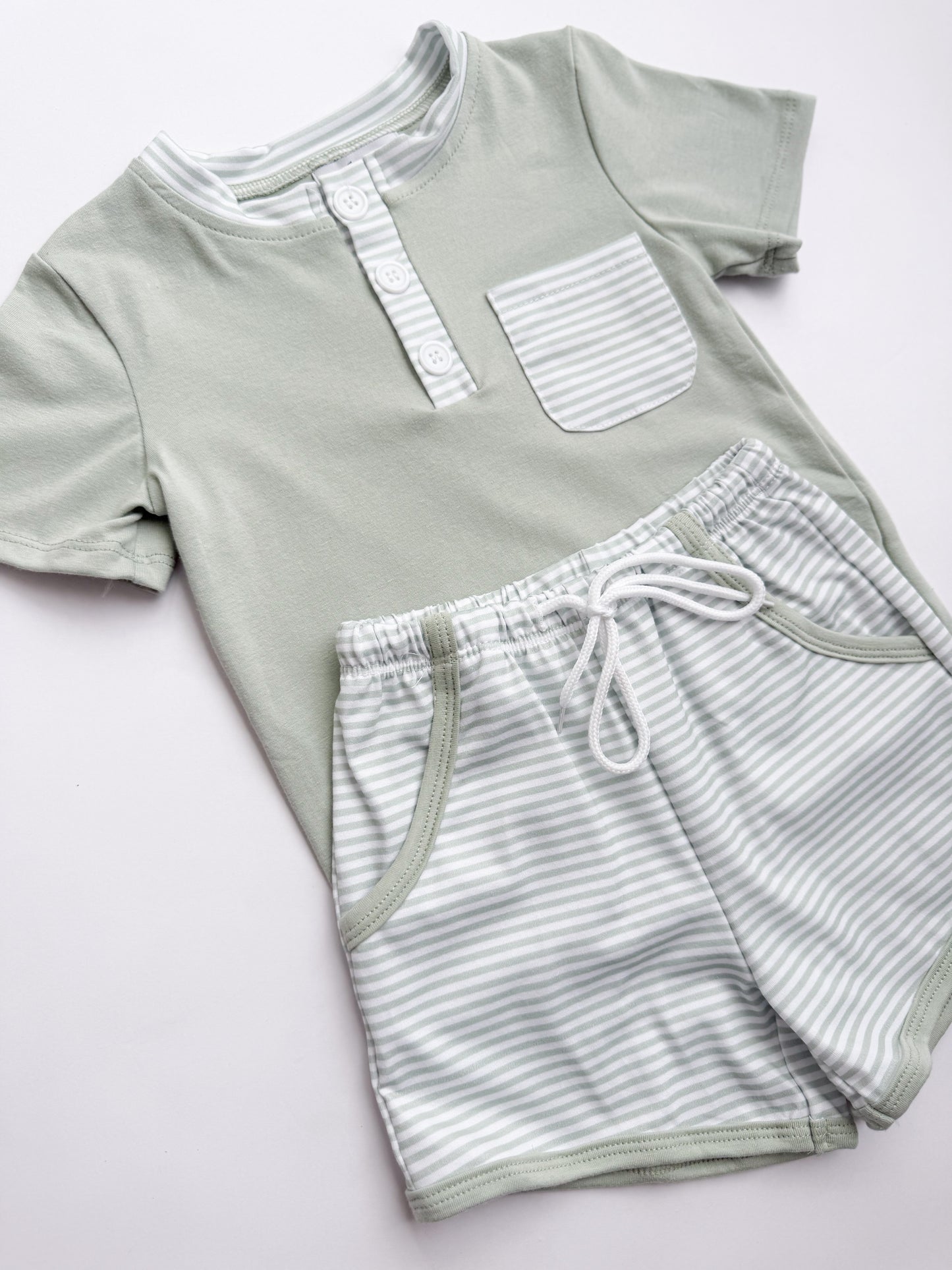 Oliver Striped Short Set