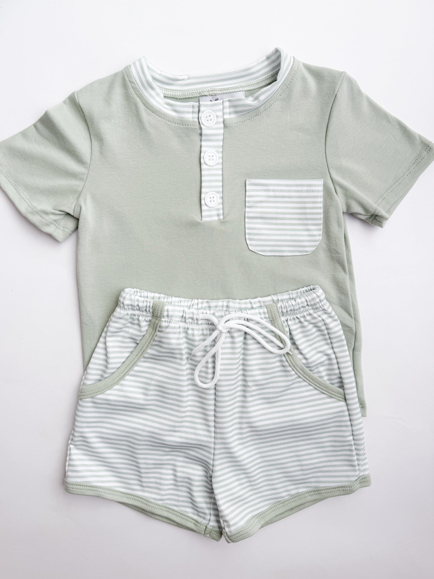 Oliver Striped Short Set