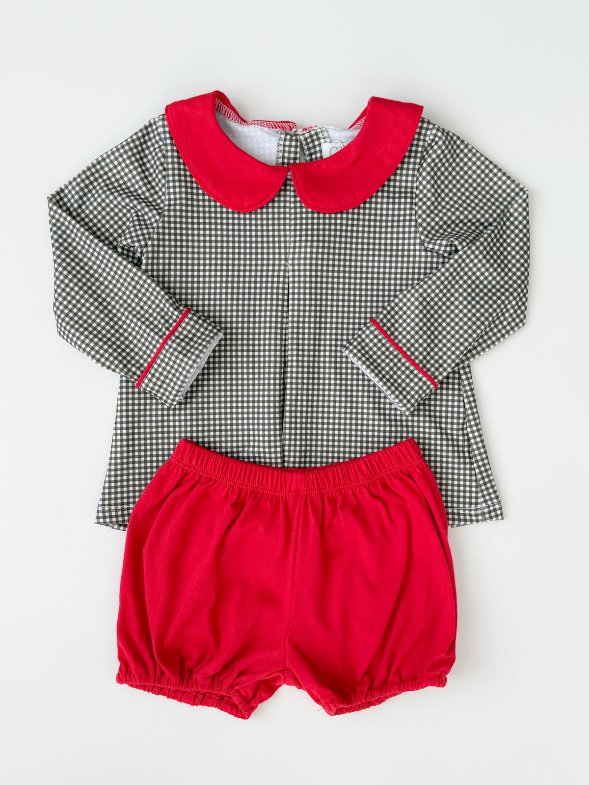 Holly Gingham Peter Pan Set