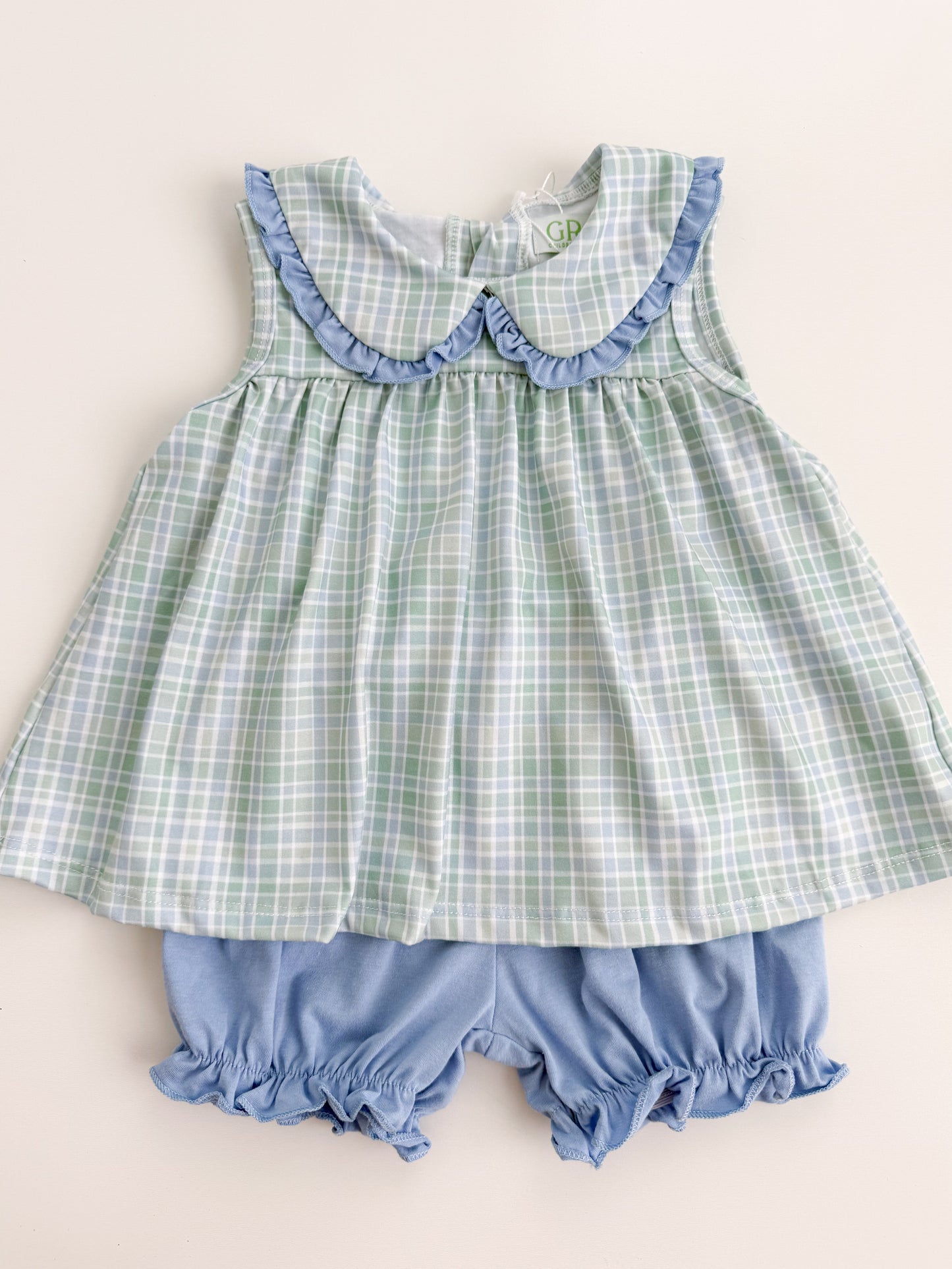 Lincoln Plaid Girls Bloomer Short Set