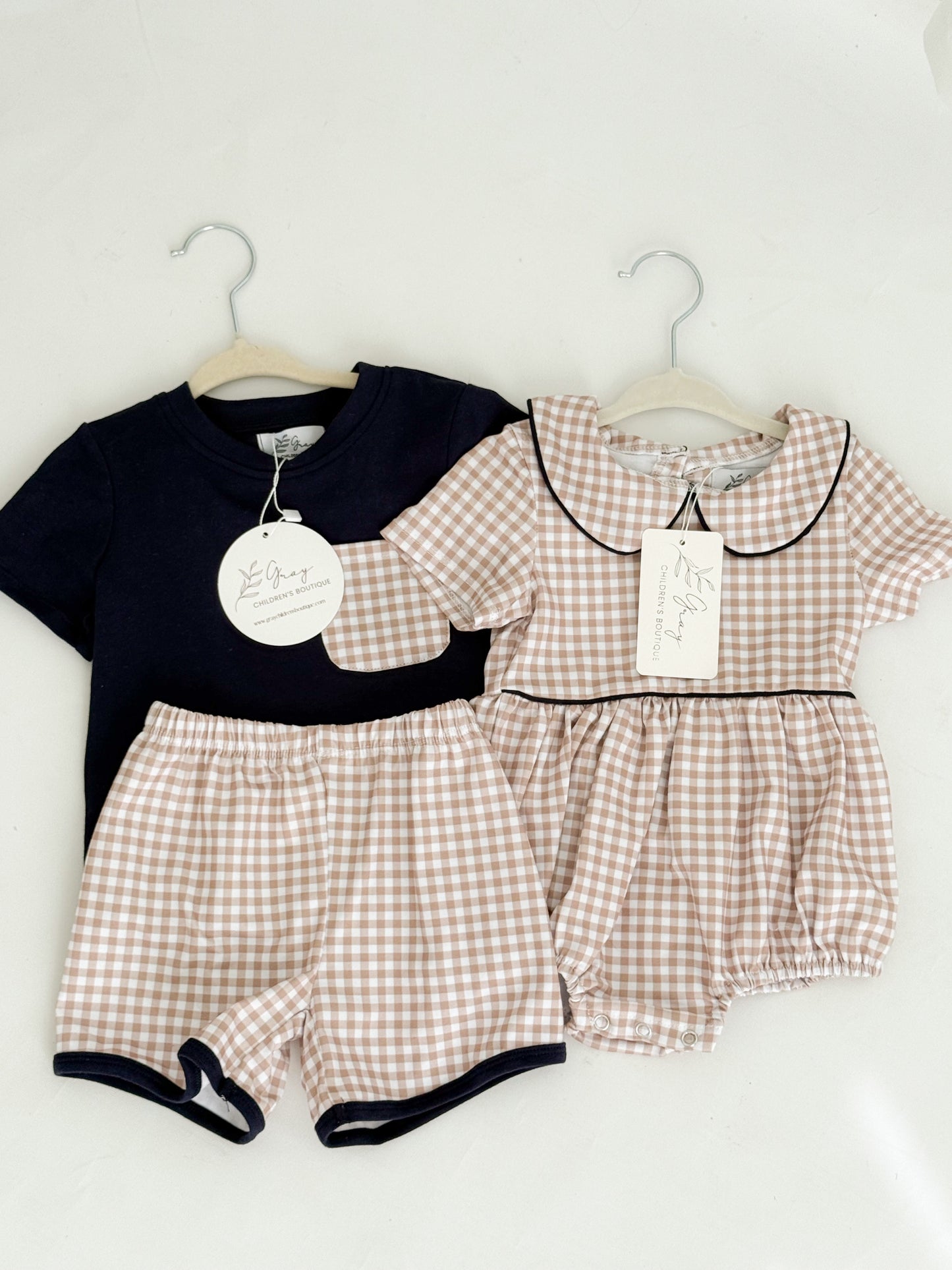 Charlie Gingham Short Set