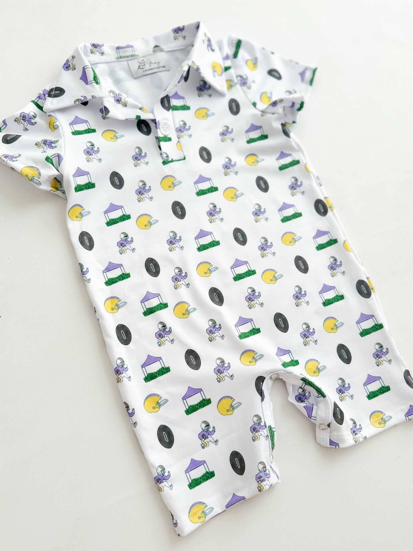 Tiger Gameday Polo Romper