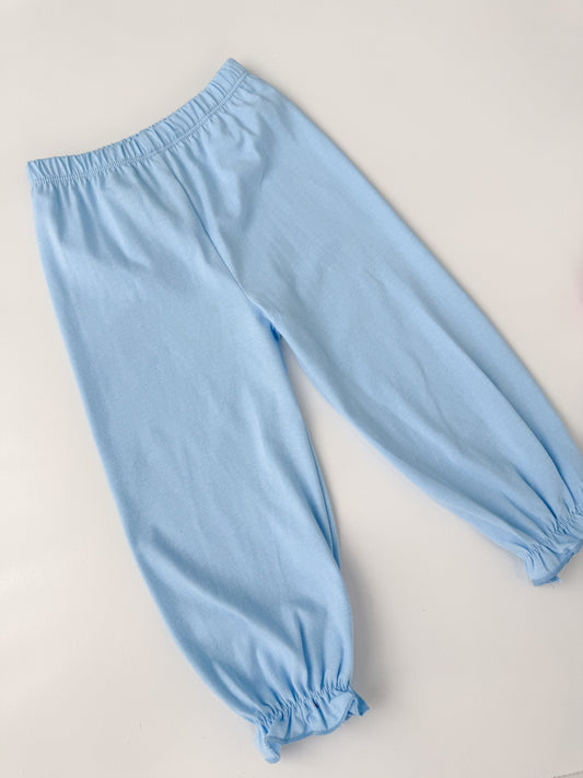 Girls Solid Knit Bubble Pants