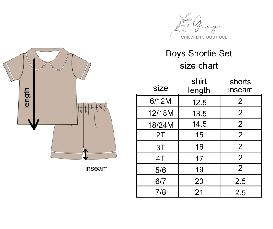 Teddy Brown Short Set