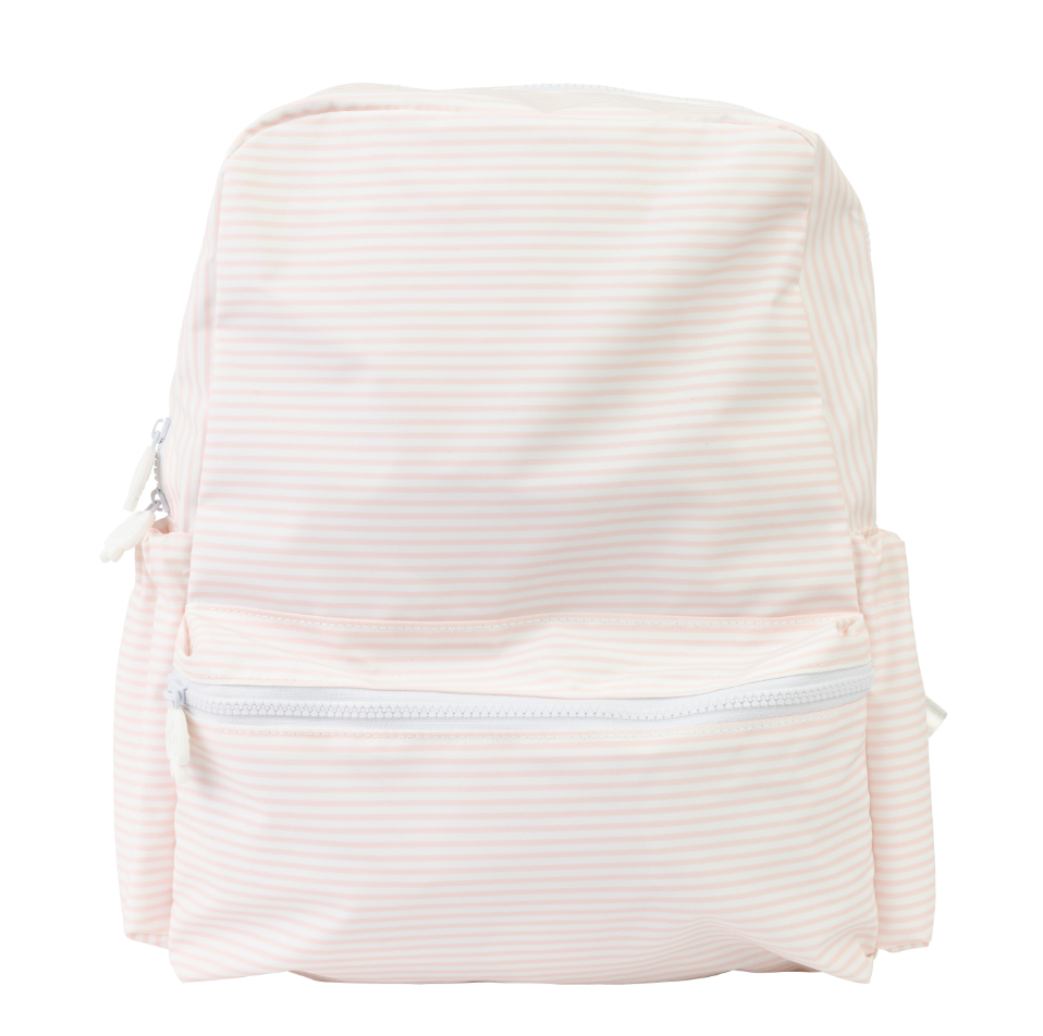 The Backpack in Pink Stripe