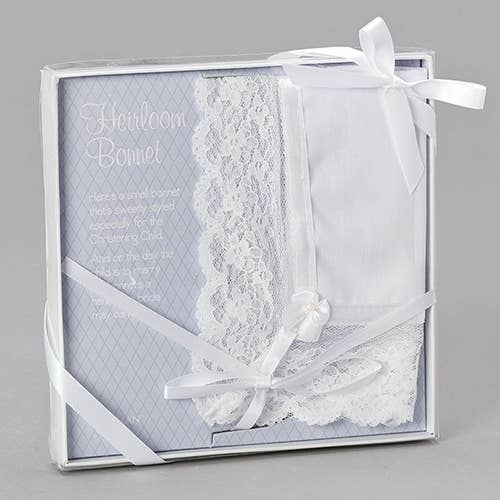 Baptism Bonnet + Wedding Hanky