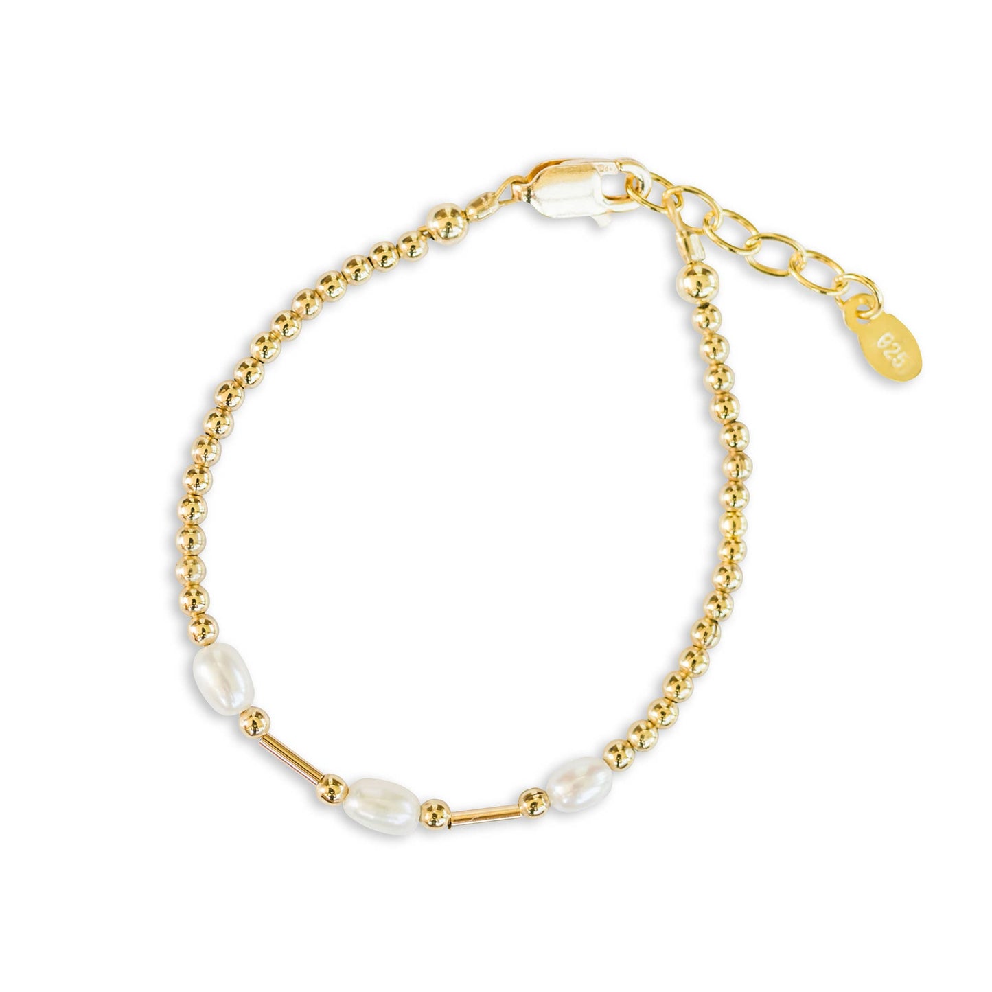 Emry Gold-Plated Pearl Baby Bracelet