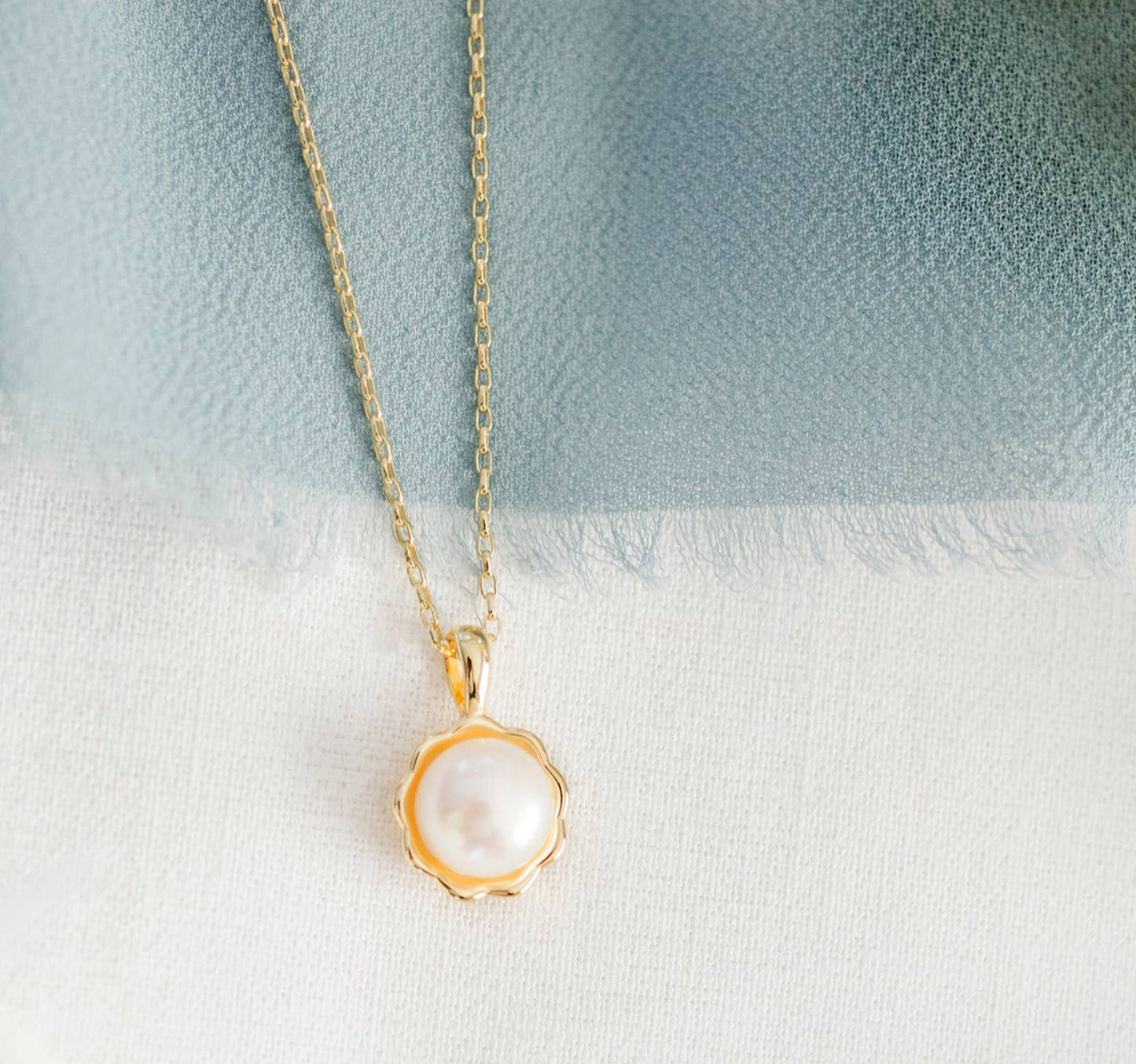 Meredith 14K Gold-Plated White Pearl Necklace