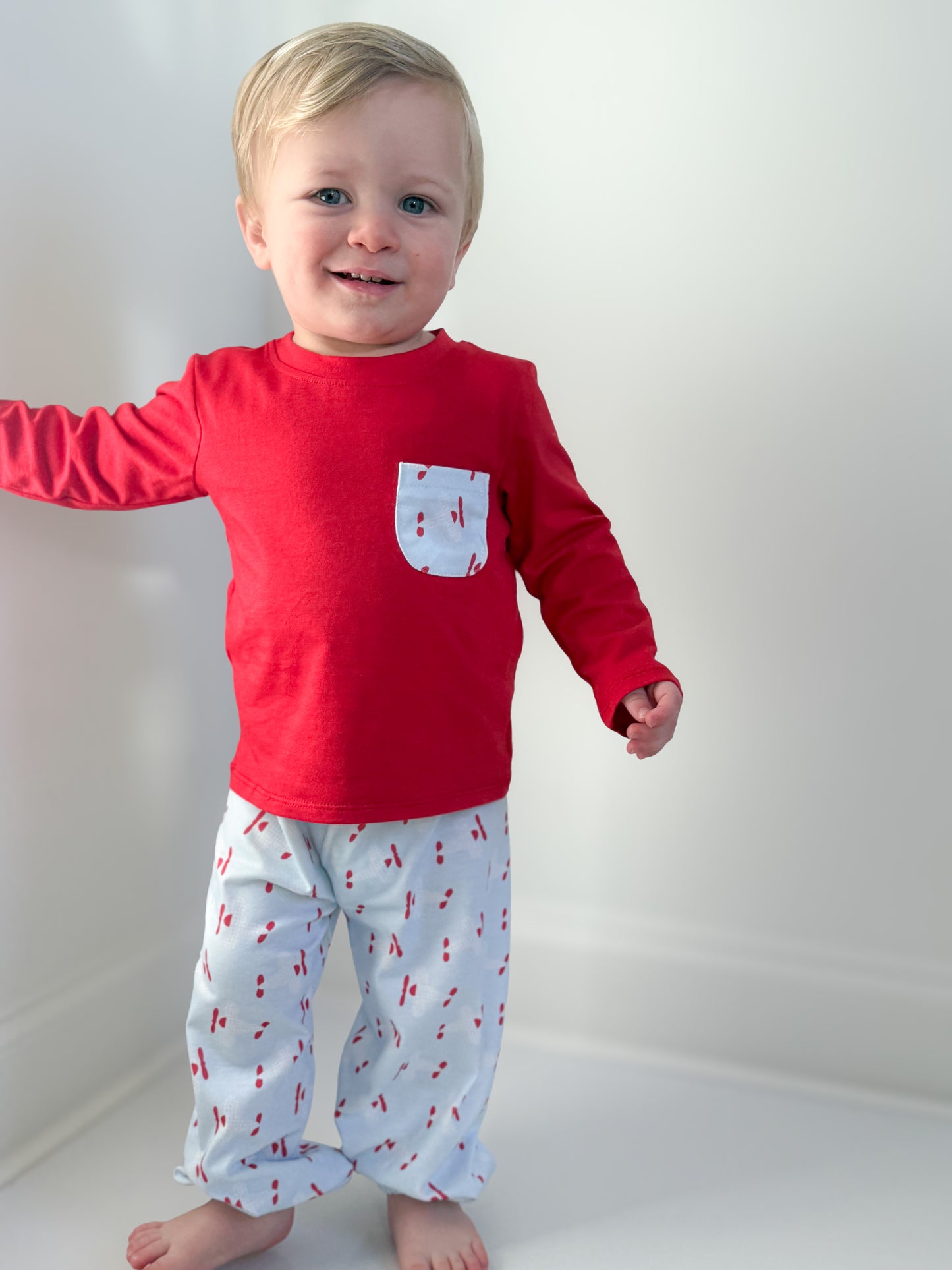 Sam Airplane Bubble Pant Set
