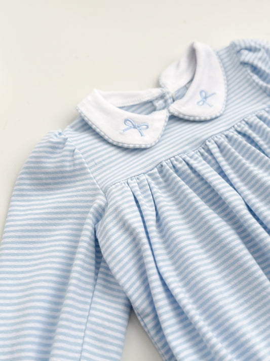 Claire Striped Bow Bubble