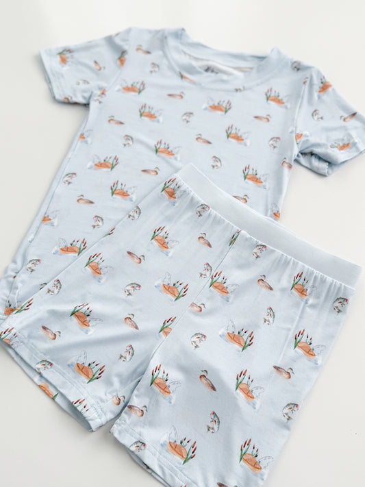 Out Fishing Bamboo Shortie Set